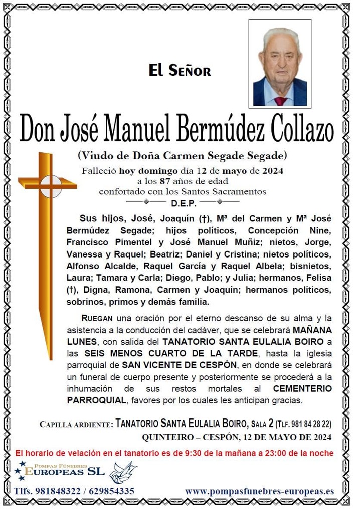 Don José Manuel Bermúdez Collazo