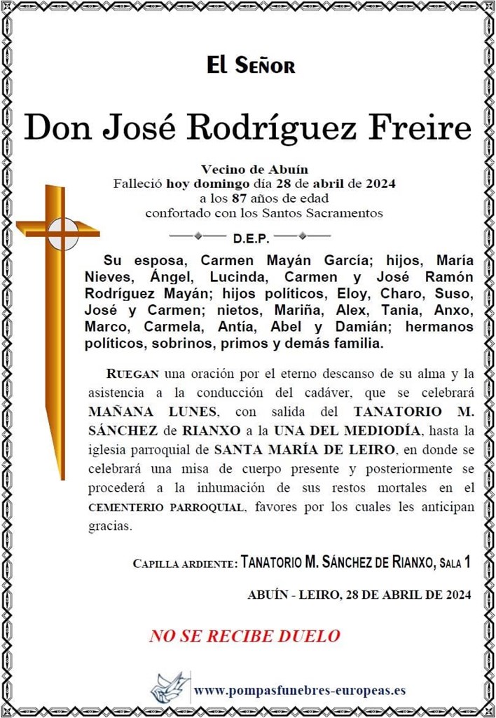 Don José Rodríguez Freire
