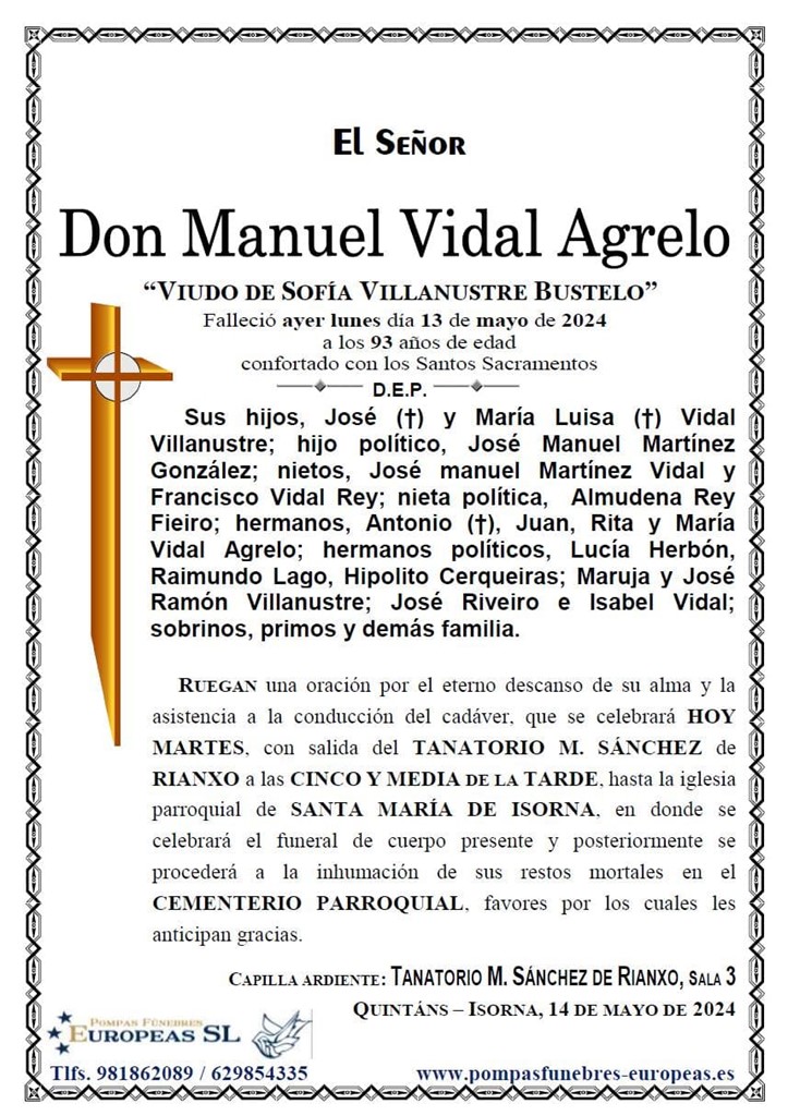 Don Manuel Vidal Agrelo