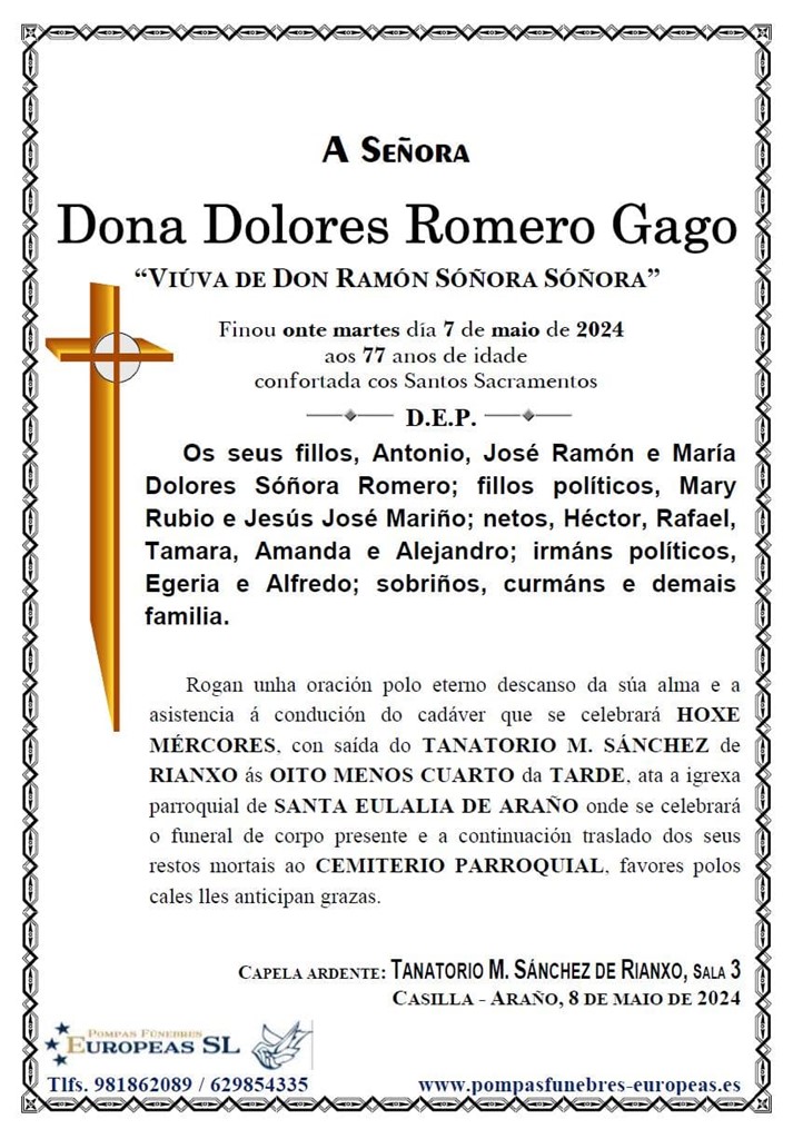 Dona Dolores Romero Gago