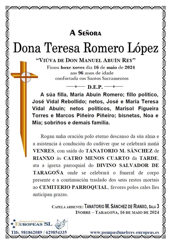 Dona Teresa Romero López