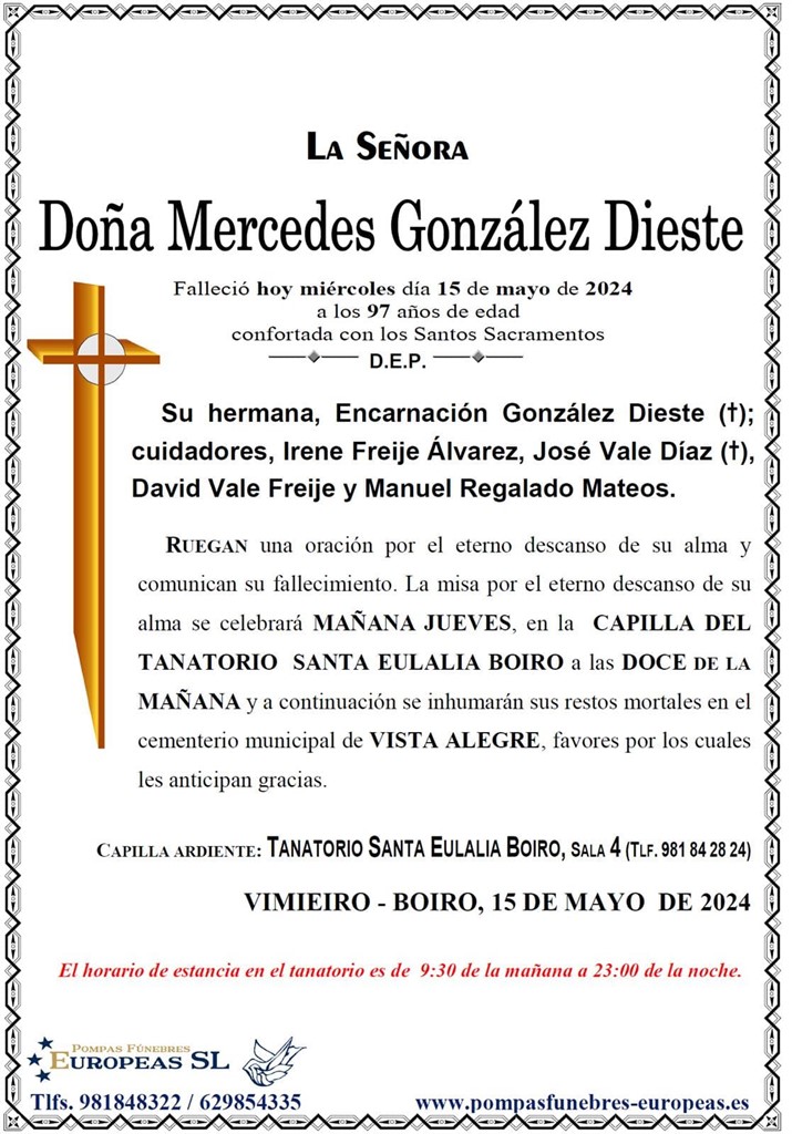 Doña Mercedes González Dieste