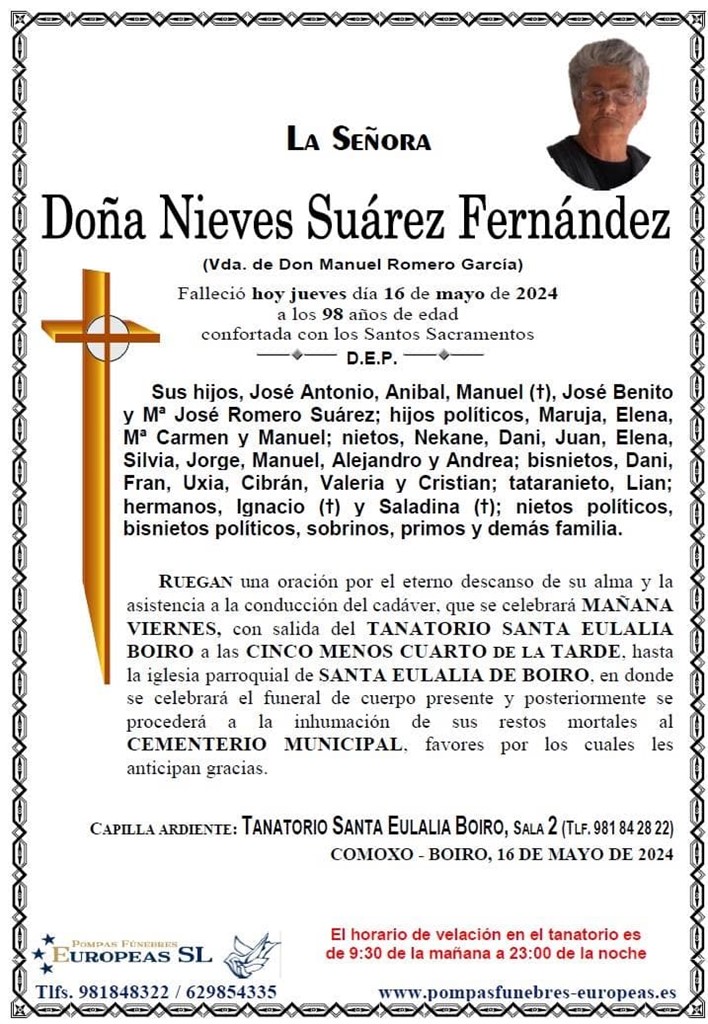 Doña Nieves Suárez Fernández