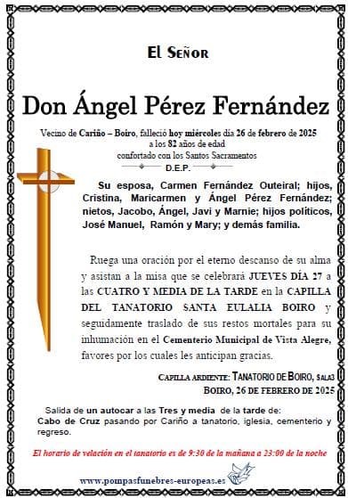 Don Ángel Pérez Fernández