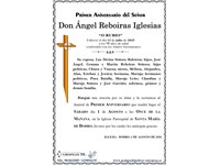 Don Ángel Reboiras Iglesias (01/08/2026)