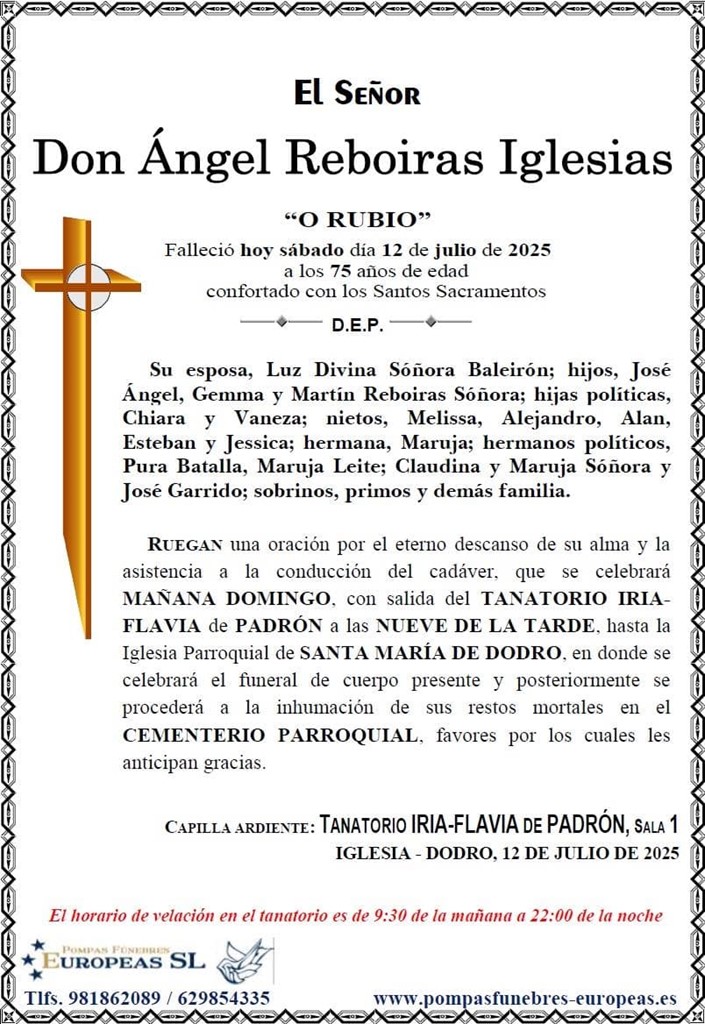 Don Ángel Reboiras Iglesias
