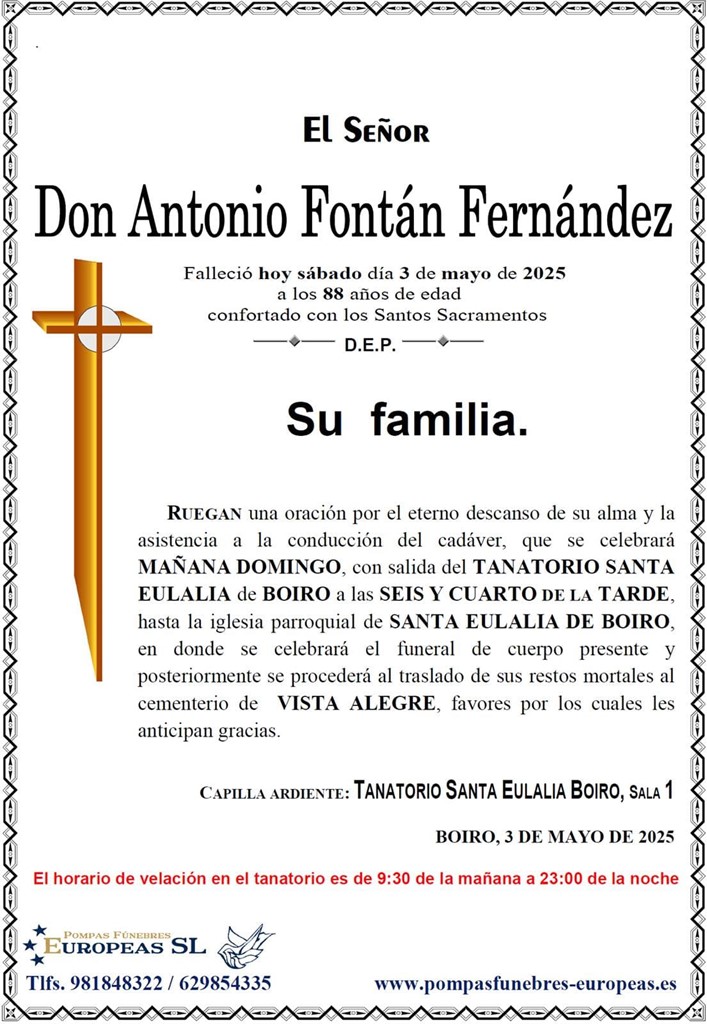 Foto principal Don Antonio Fontán Fernández