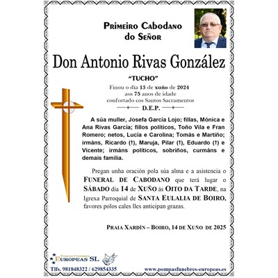 Don Antonio Rivas González (14/06/2025)