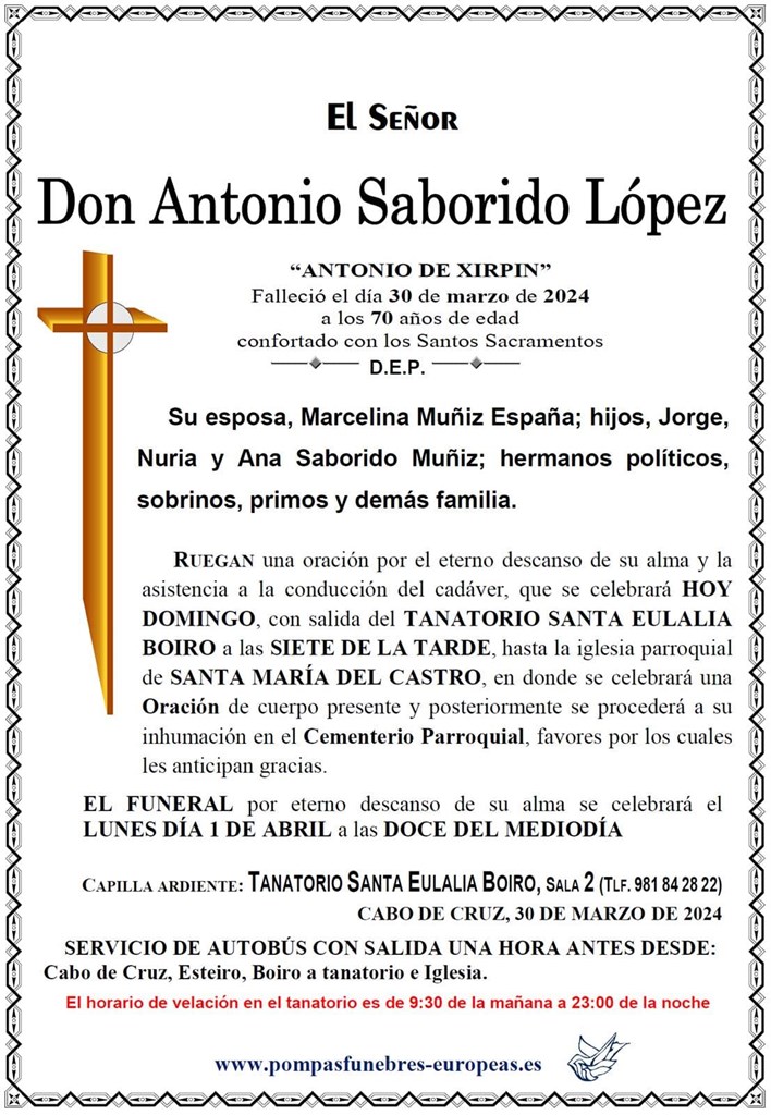 Don Antonio Saborido López 