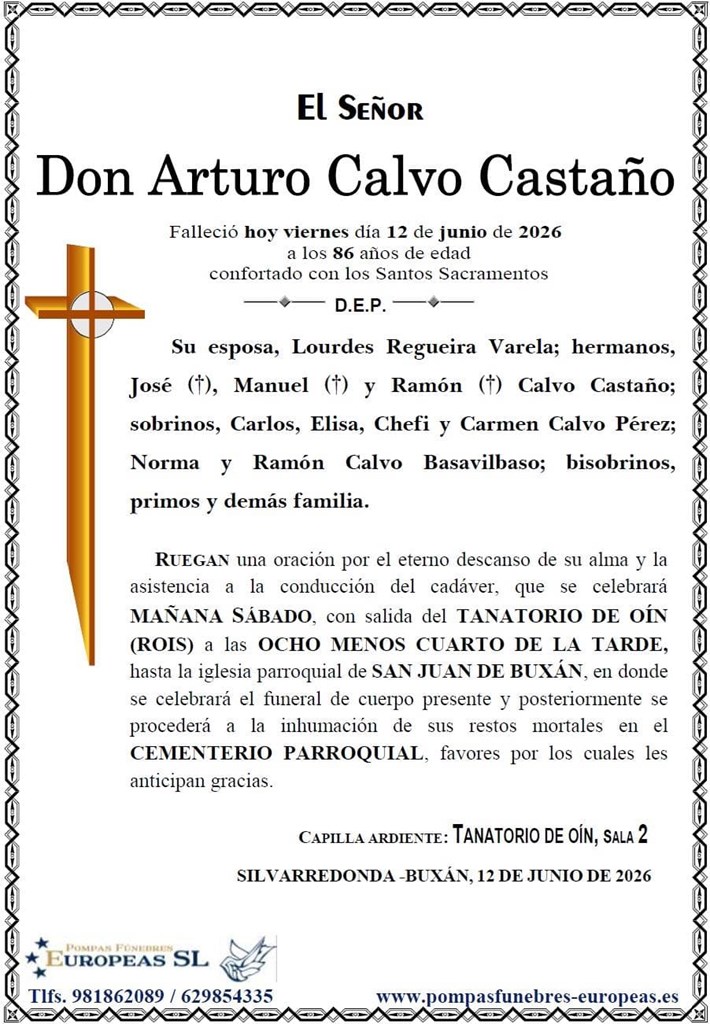 Don Arturo Calvo Castaño