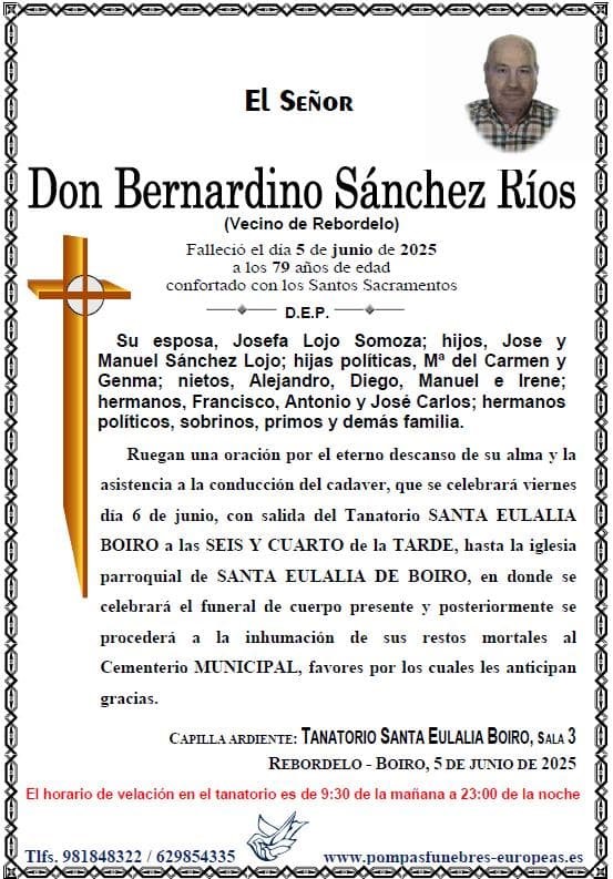 Foto 1 Don Bernardino Sánchez Rios
