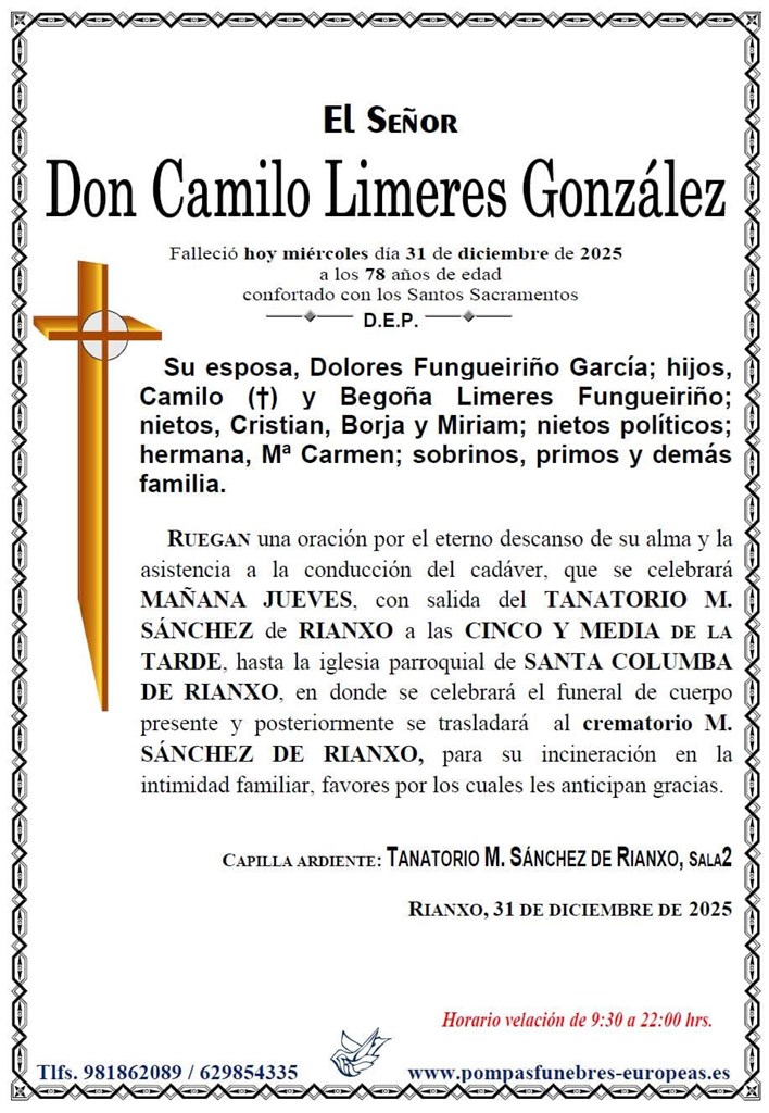 Foto secundaria Don Camilo Limeres González