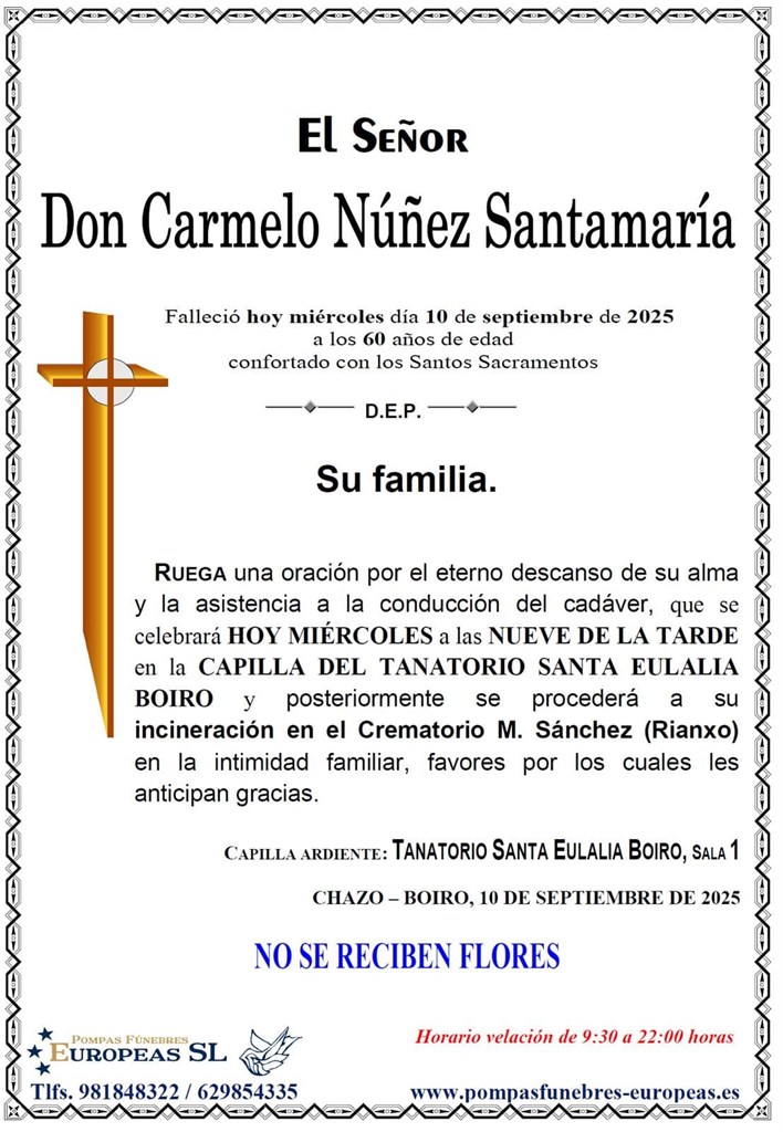 Foto principal Don Carmelo Núñez Santamaría