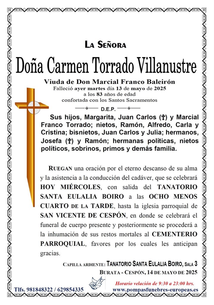 Foto principal Don Carmen Torrado Villanustre
