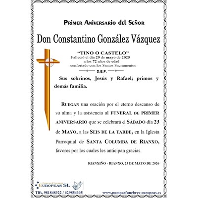 Don Constantino González Vázquez