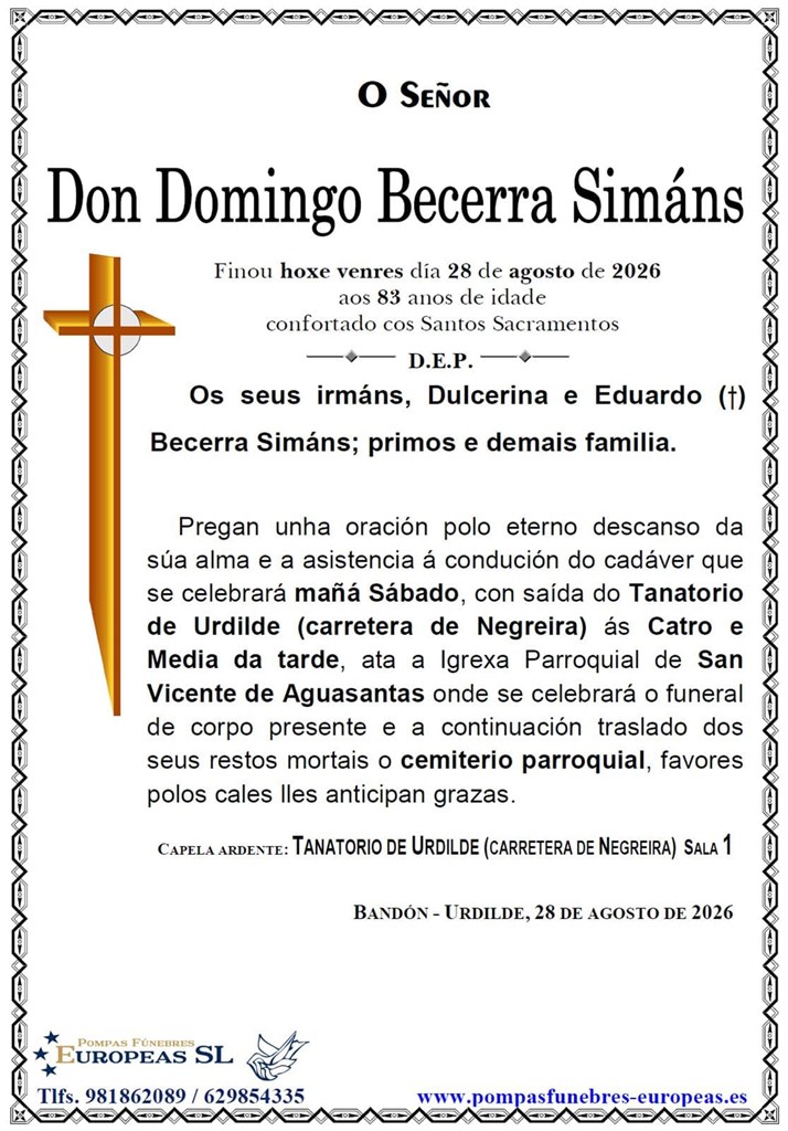 Don Domingo Becerra Simáns