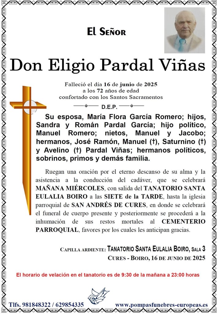 Foto 1 Don Eligio Pardal Viñas
