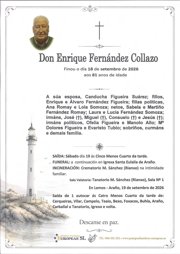 Foto secundaria Don Enrique Fernández Collazo