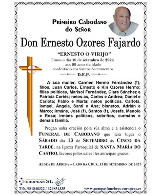 Don Ernesto Ozores Fajardo (13/09/2025)