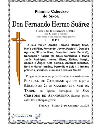 Don Fernando Hermo Suárez (24/01/2026)