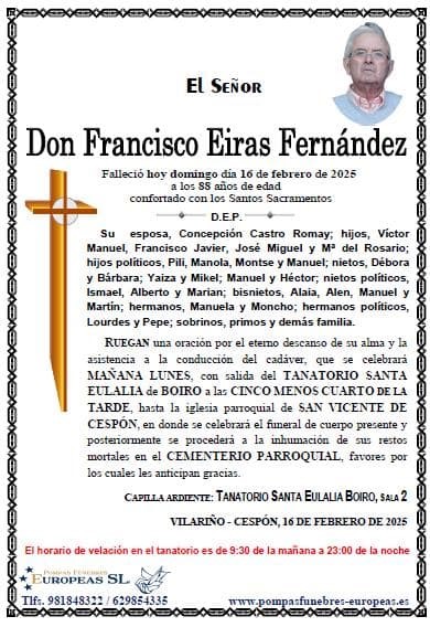 Don Francisco Eiras Fernández
