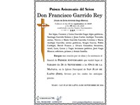 Don Francisco Garrido Rey (26/09/2026)