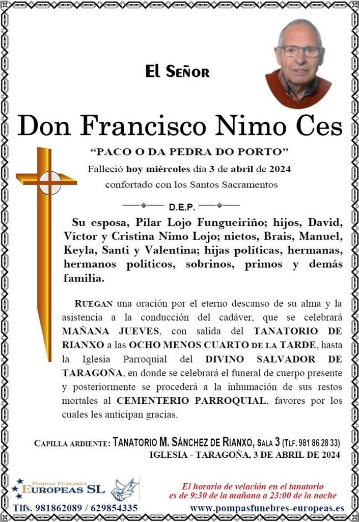 Don Francisco Nimo Ces