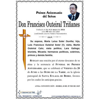 Don Francisco Outeiral Triñanes (20/06/2025)