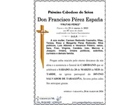 Don Francisco Pérez España (28/03/2026)