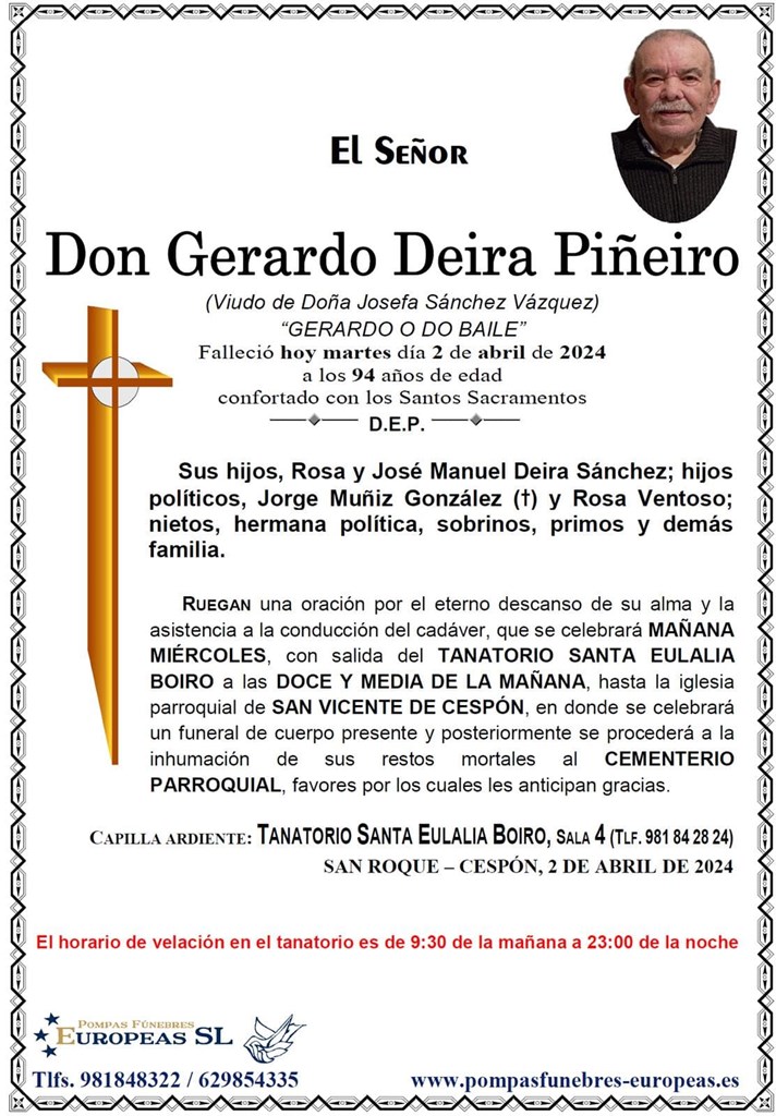 Don Gerardo Deira Piñeiro