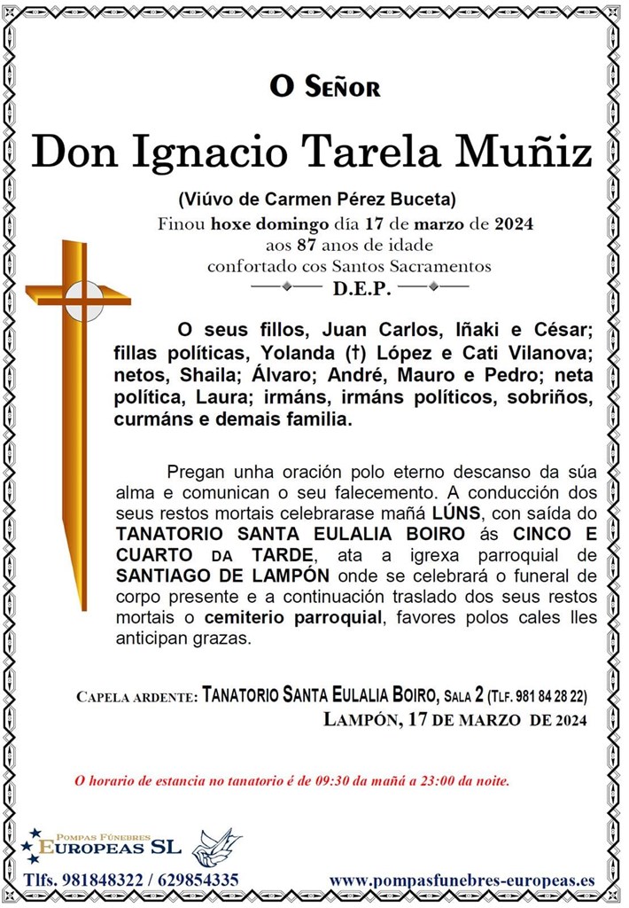 Don Ignacio Tarela Muñiz