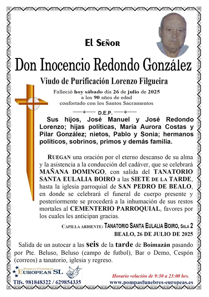 Foto 1 Don Inocencio Redondo González