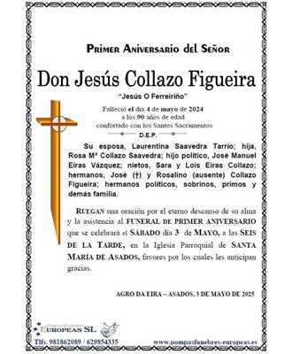 Don Jesús Collazo Figueira (03/05/2025)
