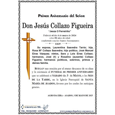 Don Jesús Collazo Figueira (03/05/2025)