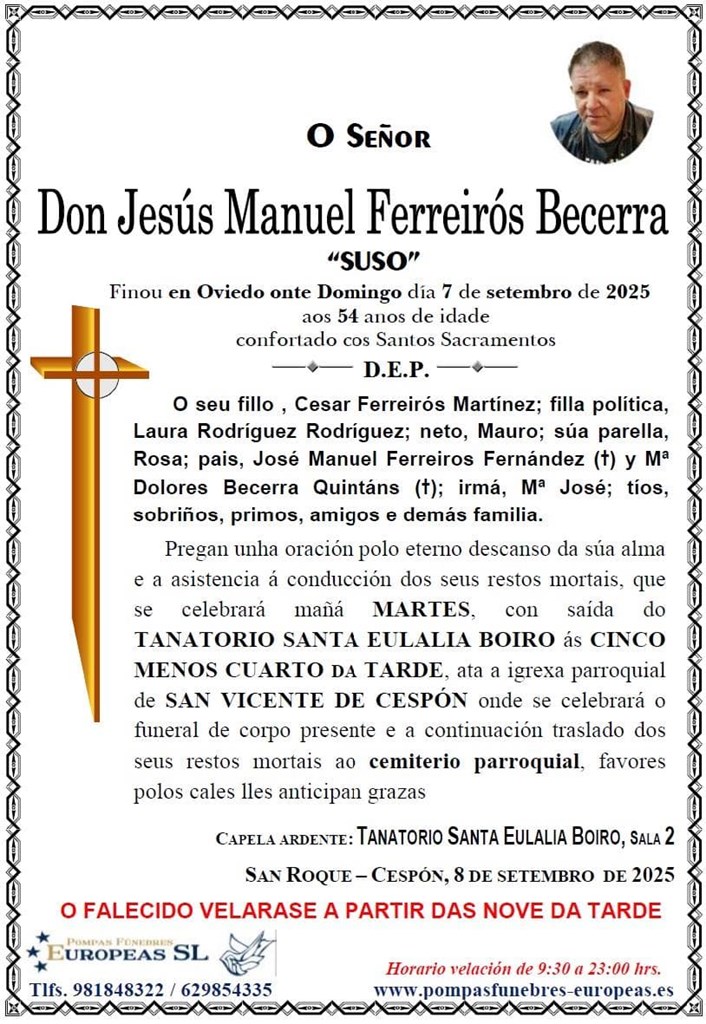 Foto 1 Don Jesús Manuel Ferreirós Becerra