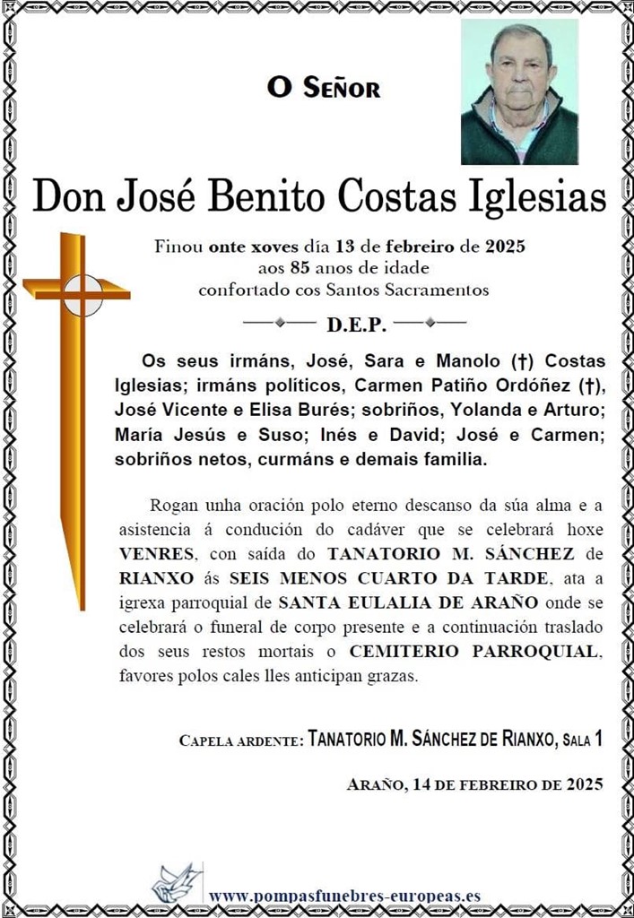 Don José Benito Costas Iglesias