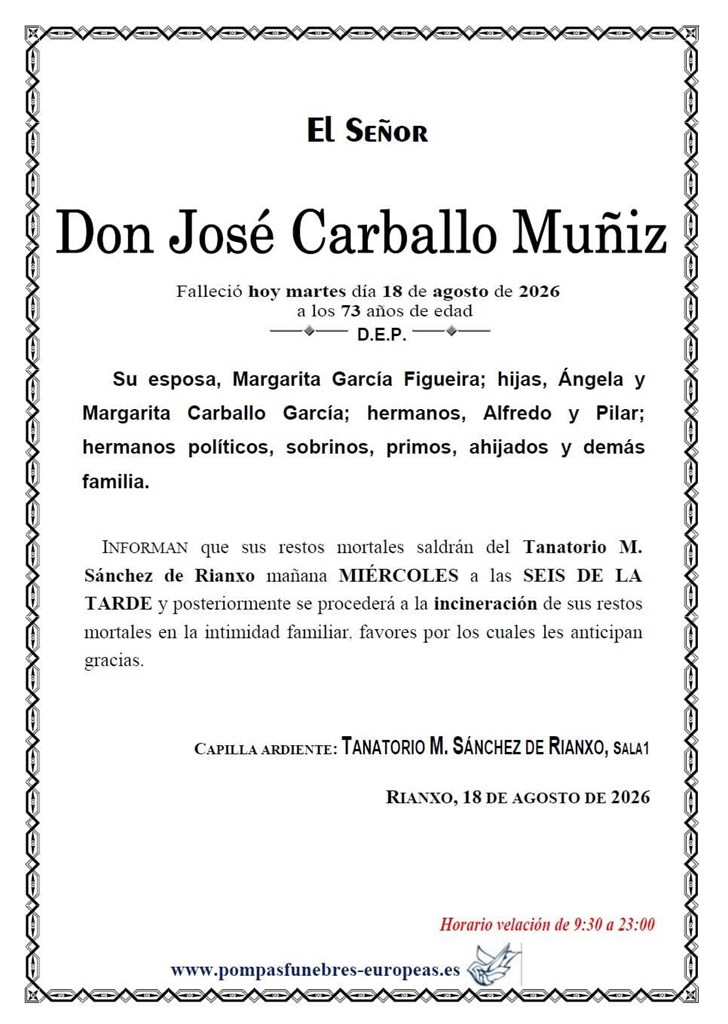 Foto secundaria Don José Carballo Muñiz