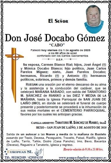 Don José Docabo Gómez