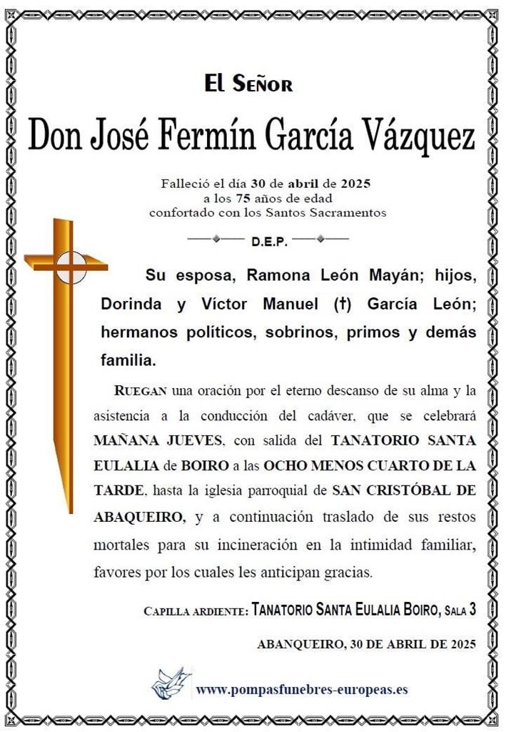 Foto secundaria Don José Fermín García Vázquez