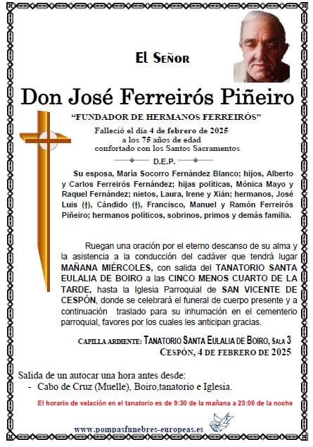 Don José Ferreirós Piñeiro