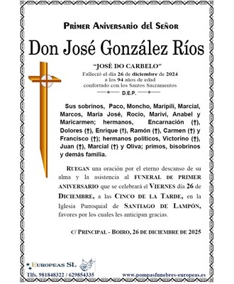 Don José González Ríos (26/12/2025)