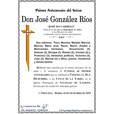Don José González Ríos (26/12/2025)