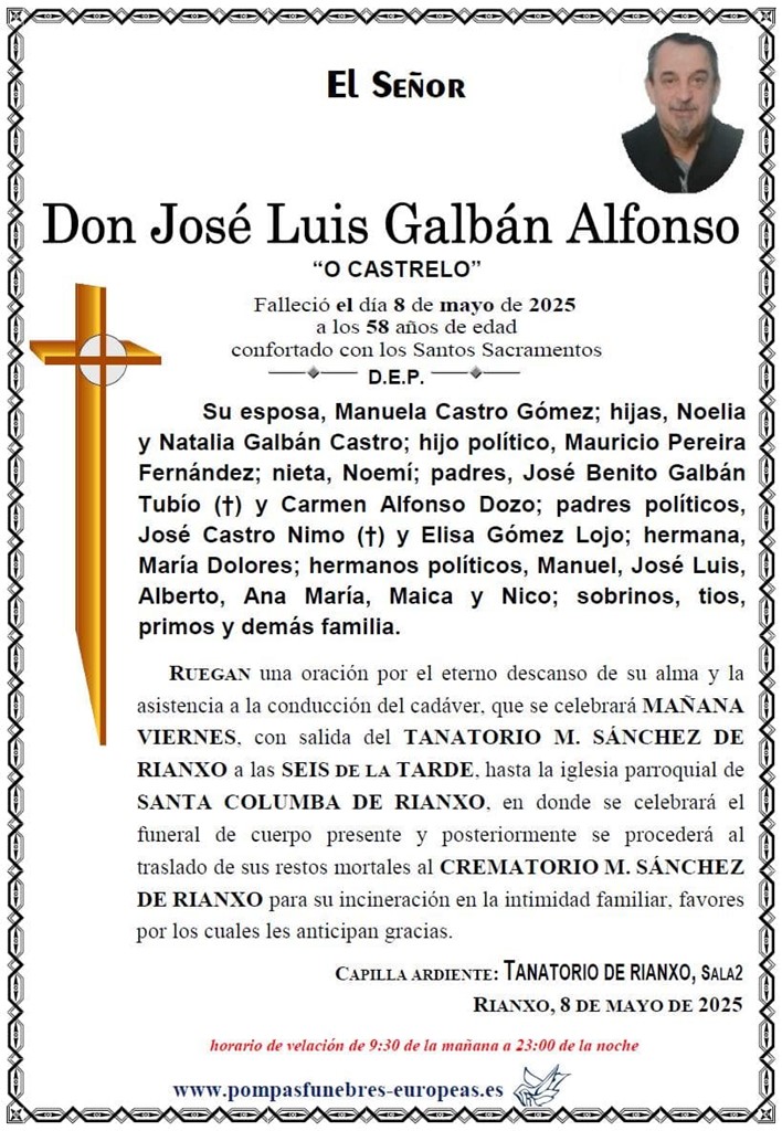 Don José Luis Galbán Alfonso