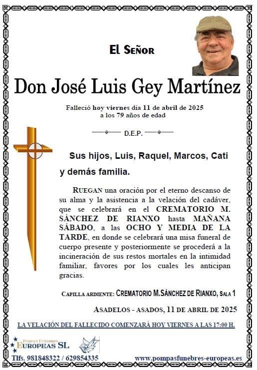 Foto secundaria Don José Luis Gey Martínez