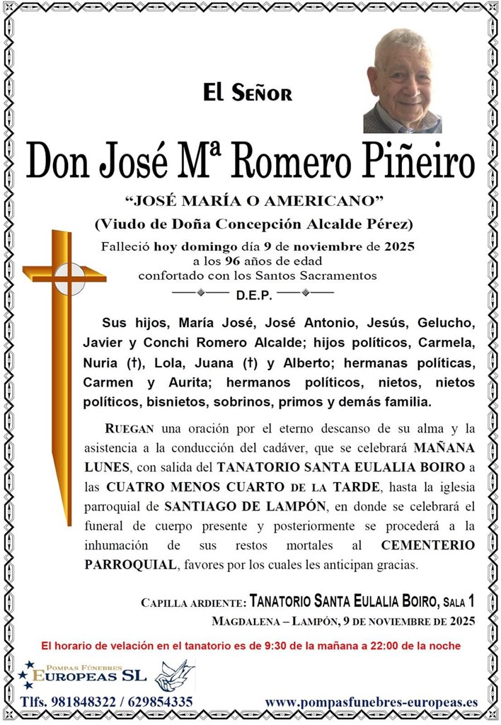 Foto 1 Don José Mª Romero Piñeiro