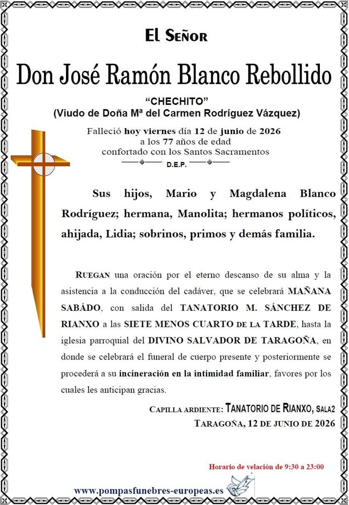 Don José Ramón Blanco Rebollido