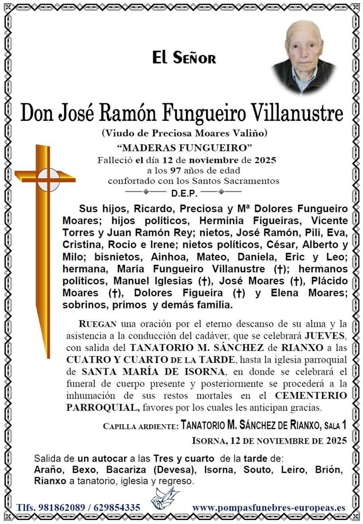 Don José Ramón Fungueiro Villanustre