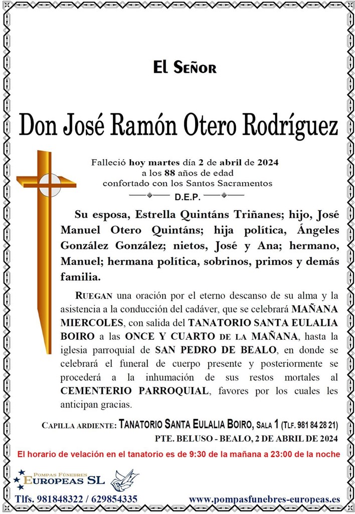 Don José Ramón Otero Rodríguez