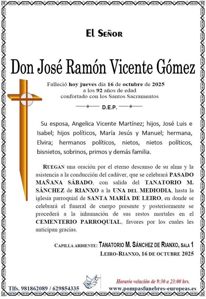 Don José Ramón Vicente Gómez