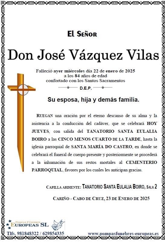 Don José Vázquez Vilas